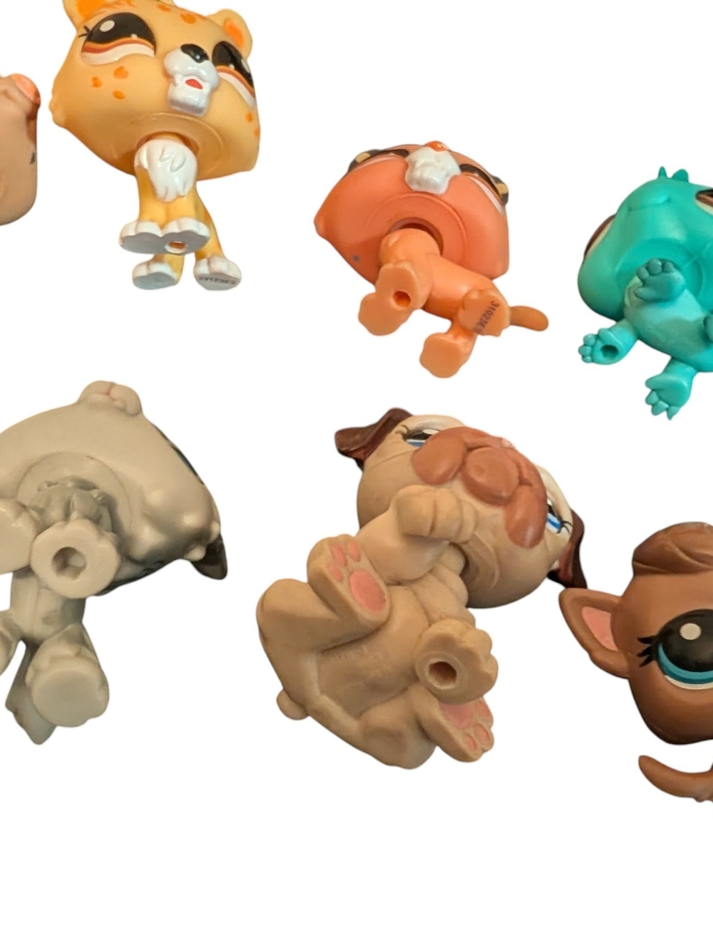 Littlest Pet Shop Lot 10 Figures LPS G7 Wolf Bulldog 1765 Fairy Armadillo 1007 - Picture 7 of 8